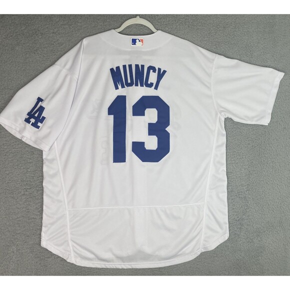Nike Authentic Stitched Jersey Max Muncy #13 Dodgers Mens 2XL Big & Tall White - Picture 1 of 10